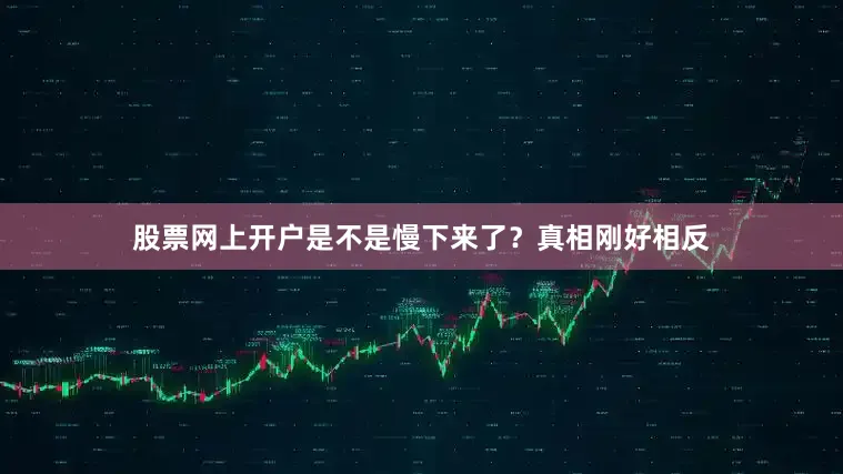 股票网上开户是不是慢下来了？真相刚好相反